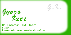 gyozo kuti business card