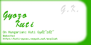 gyozo kuti business card